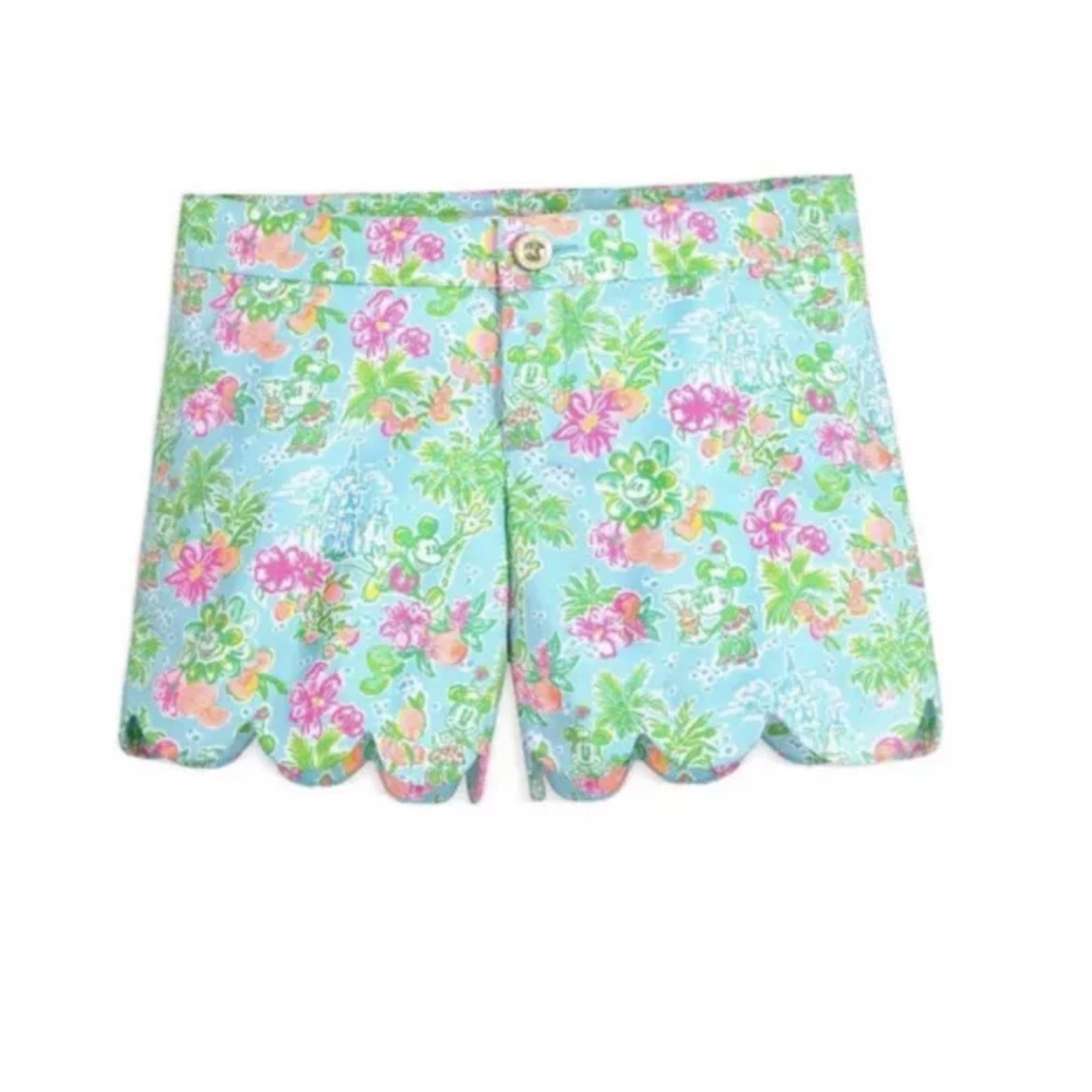 Lilly Pulitzer Disney Buttercup Scalloped Shorts 💚